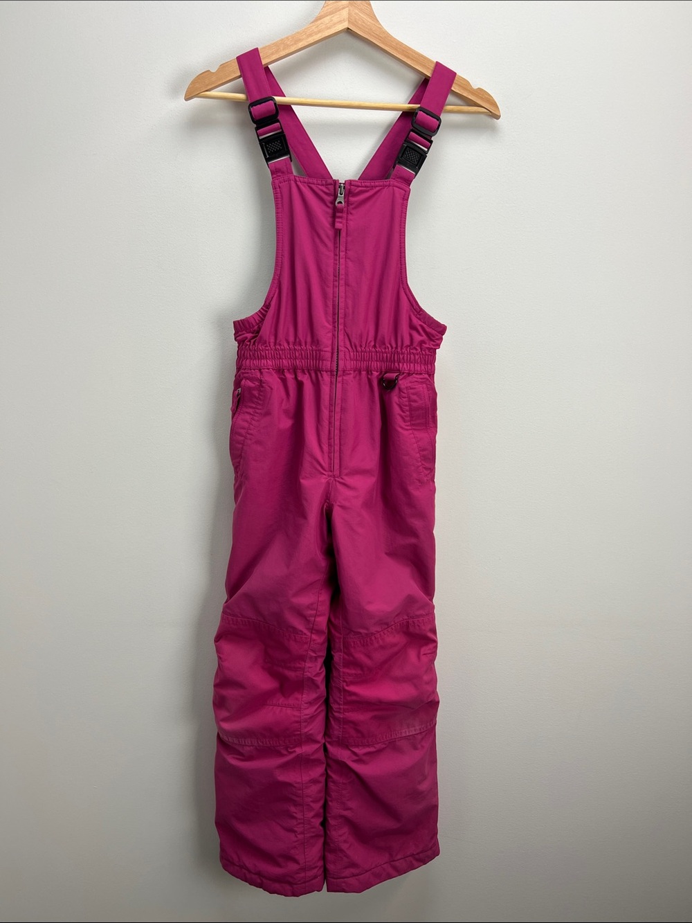 Lands End Snowsuit The Squall Snow Bibs Pink Girls Size 8 Waterproof Warm